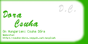 dora csuha business card