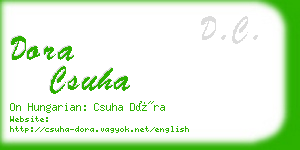 dora csuha business card